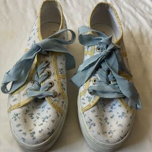 LoveShackFancy x Superga Blue Bonnet Platform Sneakers, Size 6.5